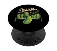 Pickle Pro Funny Tennis Player Dill Pickle Graphic PopSockets PopGrip Adhesivo