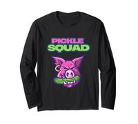 Pickle Squad Funny Cute Hog Pig and Pickle Quirky Cartoon Manga Larga