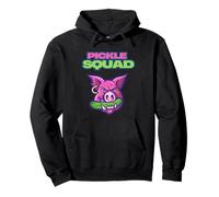Pickle Squad Funny Cute Hog Pig and Pickle Quirky Cartoon Sudadera con Capucha