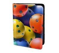 Pickleball Balls - Soporte para pasaporte con estampado de colores, artículos esenciales de viaje, cartera antirrobo para tarjetas y pasaportes, tamaño para adaptarse a todos los pasaportes estándar