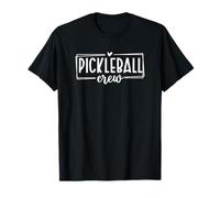 Pickleball Crew - Gráfico del Equipo con Letras a Mano Camiseta