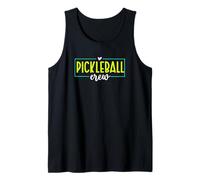 Pickleball Crew - Gráfico del Equipo con Letras a Mano Camiseta sin Mangas
