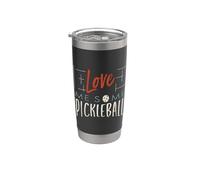 Pickleball Diciendo, Love Me Some Pickleball Vaso térmico de acero inoxidable de doble pared