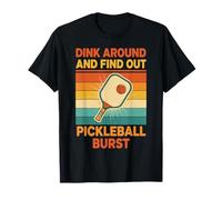 Pickleball Dink Alrededor Y Descubre Jugador Divertido Camiseta