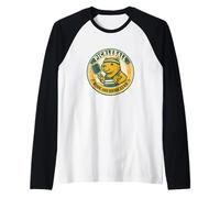 Pickleball Dink and Drink Club Capybara Insignia Retro Camiseta Manga Raglan