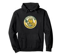 Pickleball Dink and Drink Club Capybara Insignia Retro Sudadera con Capucha