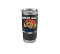 Pickleball Dink Or Swing Just Add Ice Cubes Vaso térmico de acero inoxidable de doble pared
