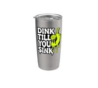 Pickleball Dink Till You Sink Slime Paddle Graphic Vaso térmico de acero inoxidable de doble pared