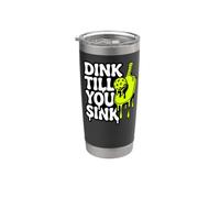 Pickleball Dink Till You Sink Slime Paddle Graphic Vaso térmico de acero inoxidable de doble pared