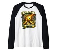 Pickleball Dink Y Dominar Camiseta Manga Raglan