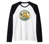 Pickleball Divertido golpea la Pelota Esperanza para el Mejor Capibara Camiseta Manga Raglan