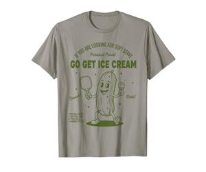 Pickleball Divertido Jugador Amor Pickleball IR a Conseguir Helado Camiseta
