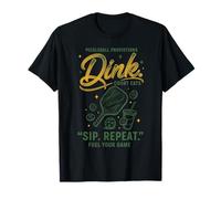 Pickleball Divertido Jugador Dink Sip Repeat Love Pickleball Camiseta
