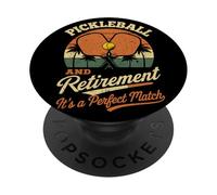 Pickleball Divertido y jubilación Deporte PopSockets PopGrip Adhesivo