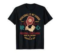 Pickleball es mi Cardio Divertido Jugador Amor Pickleball Camiseta