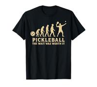 Pickleball Evolution La Espera valió la pena jubilación Divertida Camiseta