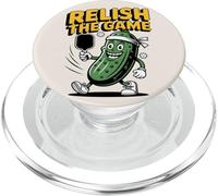 Pickleball Funny Relish The Game Juego de Palabras Retro Court Humor PopSockets PopGrip para MagSafe