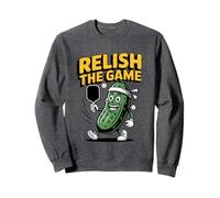 Pickleball Funny Relish The Game Juego de Palabras Retro Court Humor Sudadera