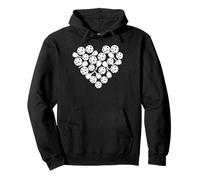Pickleball Heart Paddle and Ball Graphic Design Sudadera con Capucha