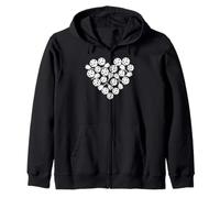 Pickleball Heart Paddle and Ball Graphic Design Sudadera con Capucha