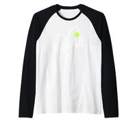 Pickleball Heart Script - Gráfico Love The Dink Camiseta Manga Raglan