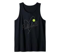 Pickleball Heart Script - Gráfico Love The Dink Camiseta sin Mangas