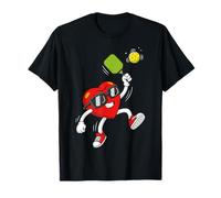 Pickleball Heart Valentine Day Cute Love Camiseta
