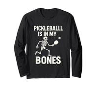 Pickleball Is In My Bones Paddle Skeleton Juego Manga Larga