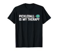 Pickleball Is My Therapy Funny Cute Dink Team 80s Retro Camiseta
