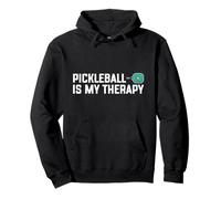 Pickleball Is My Therapy Funny Cute Dink Team 80s Retro Sudadera con Capucha