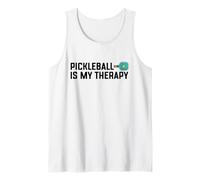 Pickleball Is My Therapy Funny Cute Pickleball Dink Team Camiseta sin Mangas