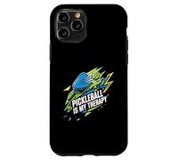 Pickleball Is My Therapy Funny Paddle Ball Player Gift Carcasa para iPhone 11 Pro