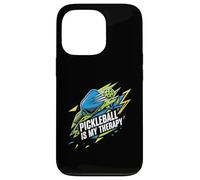 Pickleball Is My Therapy Funny Paddle Ball Player Gift Carcasa para iPhone 13 Pro