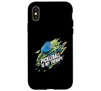 Pickleball Is My Therapy Funny Paddle Ball Player Gift Carcasa para iPhone X/XS