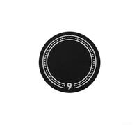 Pickleball - Juego de contrapesos con tapa de tope con peso de acero inoxidable para equilibrio y potencia, opciones de 6 g, 9 g, 12 g, negro (9 g)