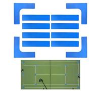 Pickleball Juego de marcadores de campo de juego, juego de pickleball para exteriores, zonas de juego de pickleball, de marcador de fronteras, antideslizantes, resistentes al viento, marcas