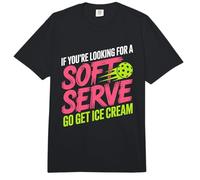 Pickleball Jugador Looking For A Soft Serve Go Get Ice Cream Comfort Colors Adult Heavyweight T-Shirt