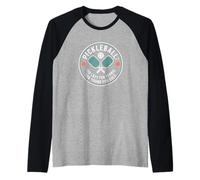 Pickleball Jugador Too Lazy For Tennis Too Young For Golf Camiseta Manga Raglan