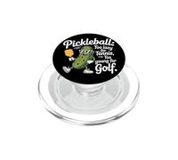 Pickleball Jugador Too Lazy For Tennis Too Young For Golf PopSockets PopGrip para MagSafe