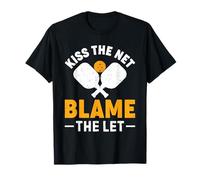 Pickleball Kiss The Net Culpa a Let Pickle Camiseta