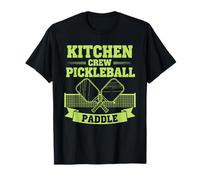 Pickleball Kitchen Crew Paddle, Divertida Pelota de pepinillos para Jugadores Camiseta