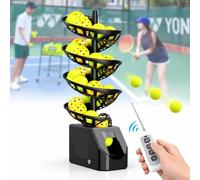 Pickleball Macchina Lanciatore di Palle,Macchina per Palline da Tennis | Con Telecomando per la Pratica,Batteria al litio Integrata da 5200 mAh,Angolo di Lancio Regolabile per Principianti,Club