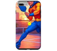 Pickleball Man Superhéroe Carcasa para iPhone 7 Plus/8 Plus
