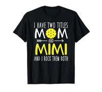 Pickleball Mimi Día De La Madre Mamá Y Mimi Camiseta