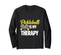 Pickleball My Therapy Divertida Cita de Deportes Manga Larga