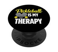 Pickleball My Therapy Divertida Cita de Deportes PopSockets PopGrip Adhesivo