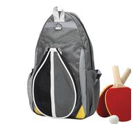 Pickleball Paddle Sling Bag - Bolsa de hombro deportiva para equipo de pickleball | Bolsa de pickleball ajustable con gancho de valla para tenis, viajes, 13.78 x 7.87 x 2.76 pulgadas
