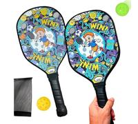 Picklëball Paddles Set - Wooden Racketball Set with Balls | Beginner Traini