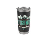 Pickleball Pareja a juego divertido diseño We Dink Together Vaso térmico de acero inoxidable de doble pared