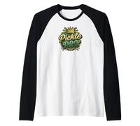 Pickleball Pickle Pro Crown Shield Champion Design Camiseta Manga Raglan